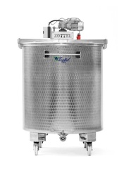 Zottel mixing tank on wheels, with a motorised mixer